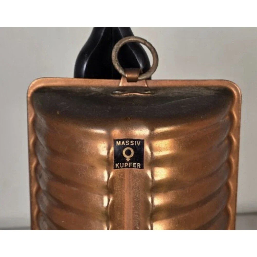 Vintage Wagner Massiv Kupfer Copper Rehruecken Mold West Germany Bakeware